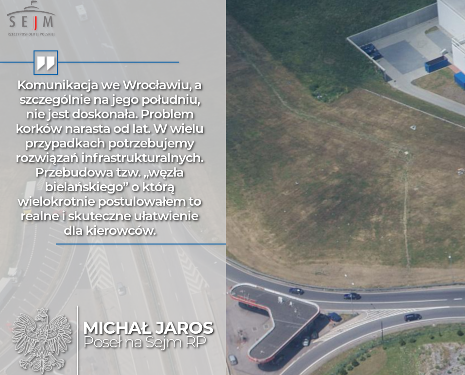 Potrzeba zabezpieczenia środków finansowych na modernizację węzła bielańskiego
